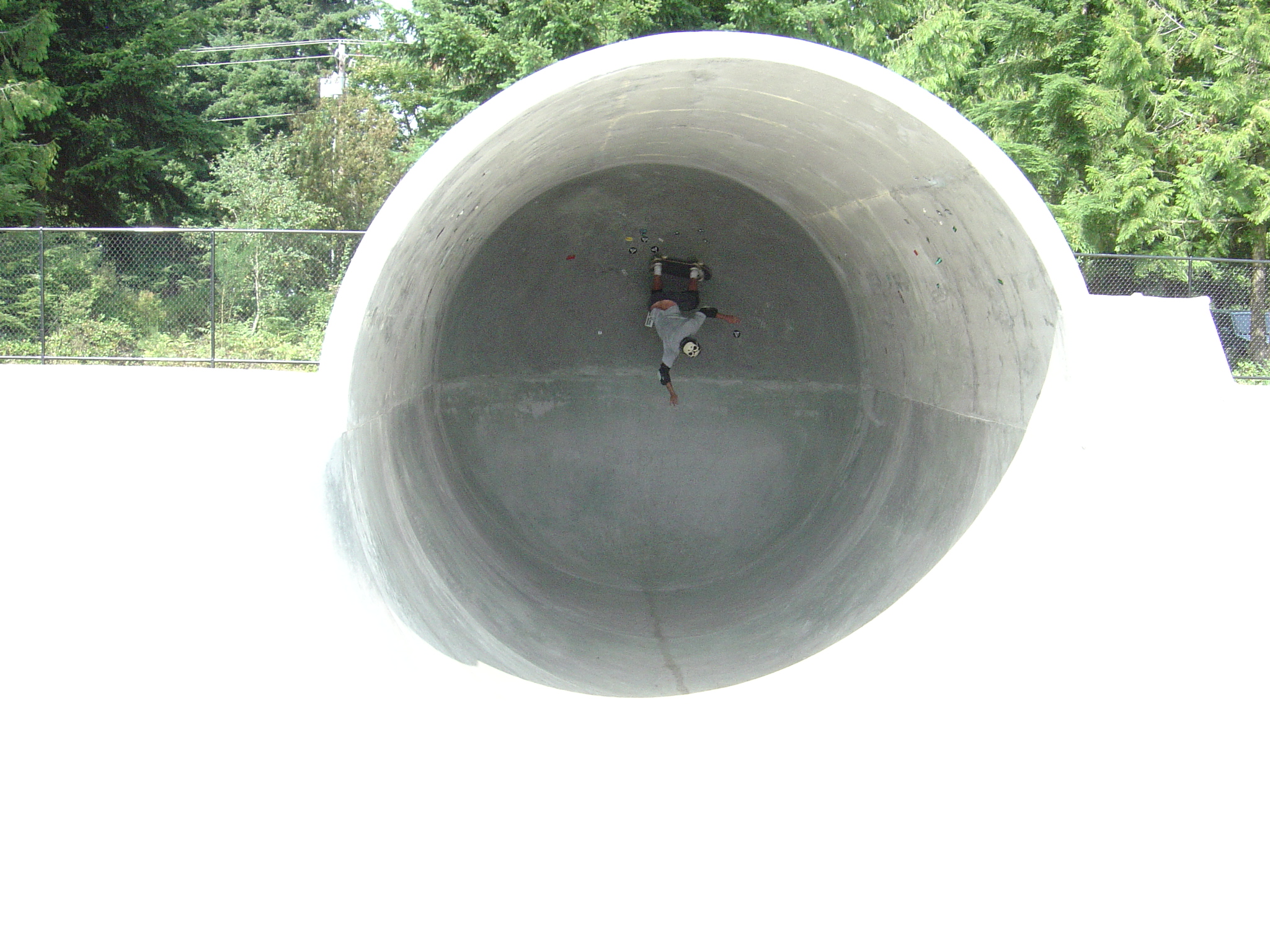 This guy was really getting upsode down in the capsule.